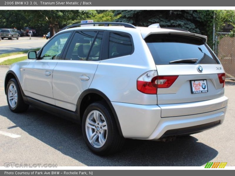 Titanium Silver Metallic / Black 2006 BMW X3 3.0i