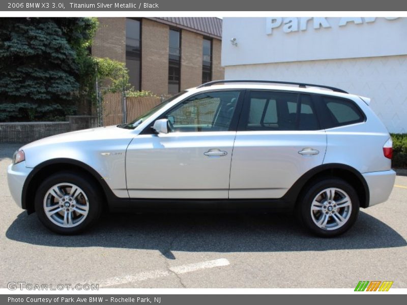 Titanium Silver Metallic / Black 2006 BMW X3 3.0i