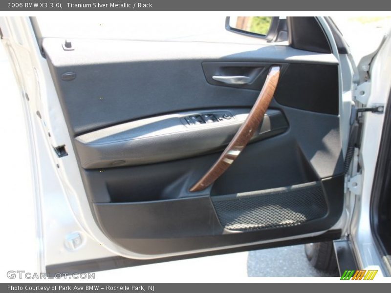 Titanium Silver Metallic / Black 2006 BMW X3 3.0i