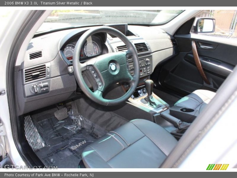 Titanium Silver Metallic / Black 2006 BMW X3 3.0i