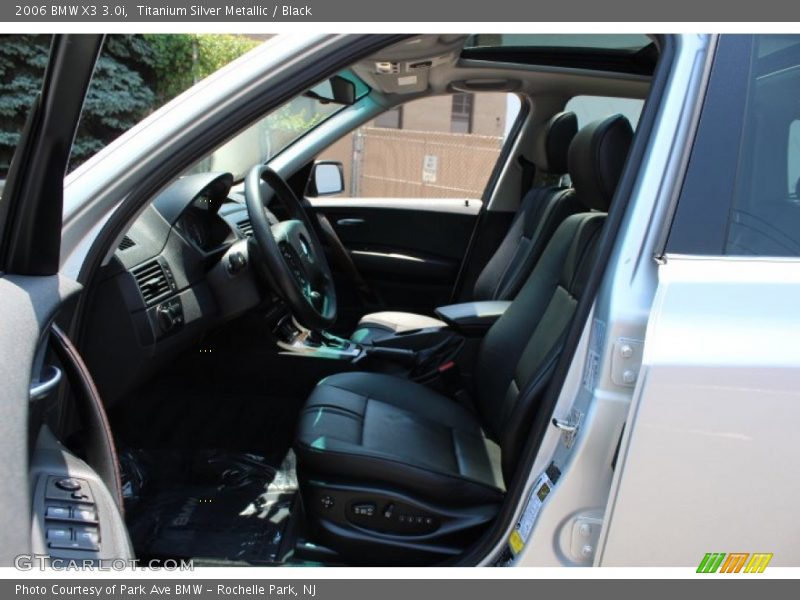 Titanium Silver Metallic / Black 2006 BMW X3 3.0i