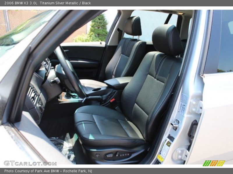 Titanium Silver Metallic / Black 2006 BMW X3 3.0i