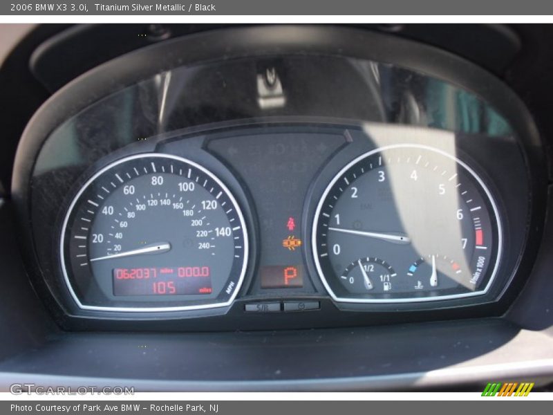 Titanium Silver Metallic / Black 2006 BMW X3 3.0i