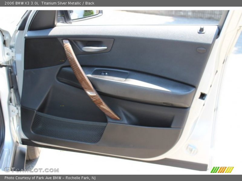 Titanium Silver Metallic / Black 2006 BMW X3 3.0i