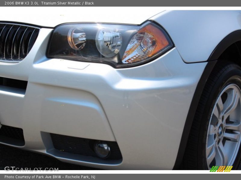 Titanium Silver Metallic / Black 2006 BMW X3 3.0i