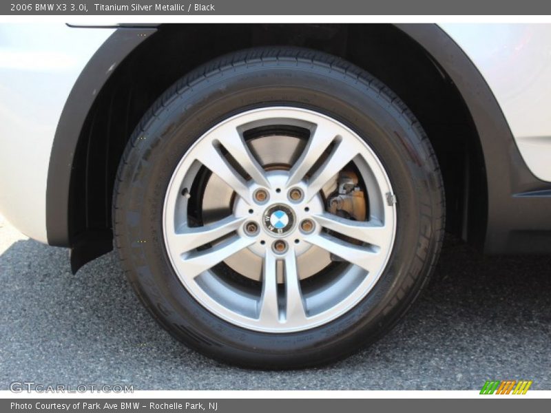 Titanium Silver Metallic / Black 2006 BMW X3 3.0i