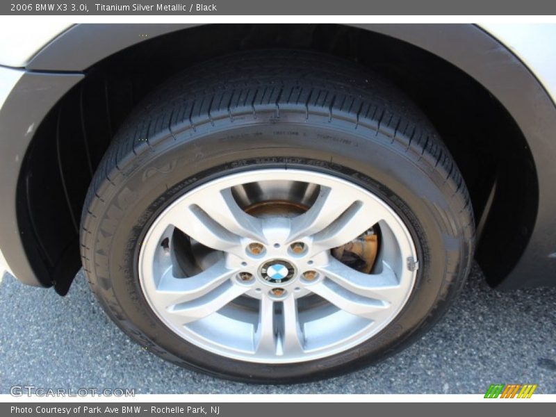 Titanium Silver Metallic / Black 2006 BMW X3 3.0i