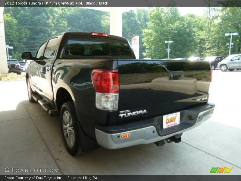 Black / Black 2012 Toyota Tundra Platinum CrewMax 4x4