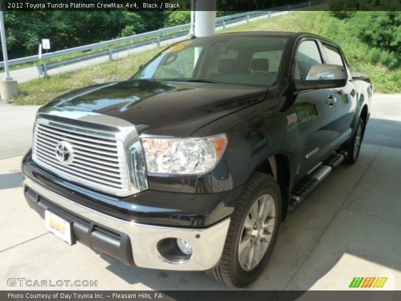 Black / Black 2012 Toyota Tundra Platinum CrewMax 4x4