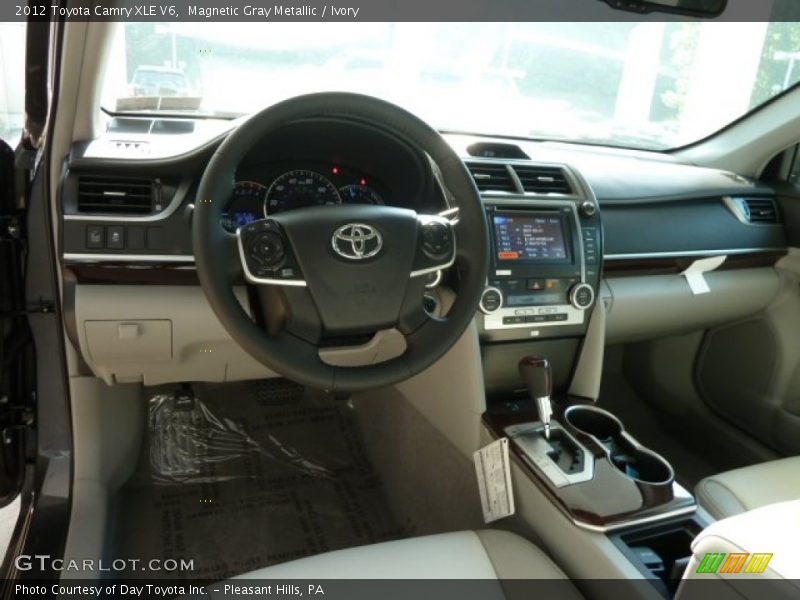 Magnetic Gray Metallic / Ivory 2012 Toyota Camry XLE V6