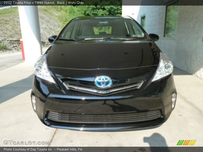 Black / Misty Gray 2012 Toyota Prius v Three Hybrid