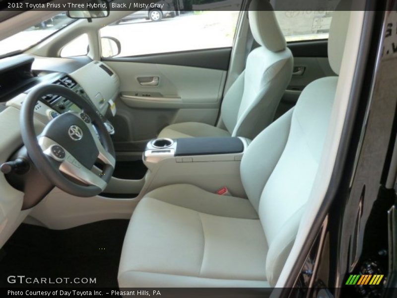 Black / Misty Gray 2012 Toyota Prius v Three Hybrid