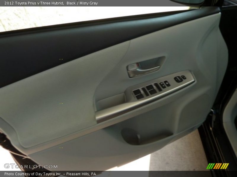 Black / Misty Gray 2012 Toyota Prius v Three Hybrid