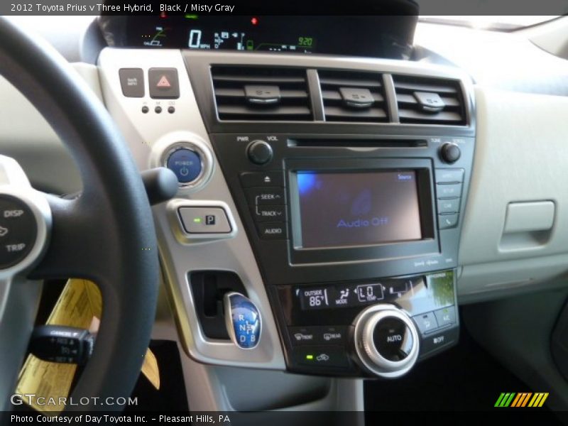 Black / Misty Gray 2012 Toyota Prius v Three Hybrid