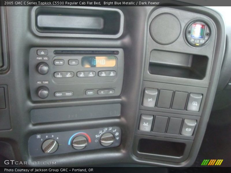 Bright Blue Metallic / Dark Pewter 2005 GMC C Series Topkick C5500 Regular Cab Flat Bed