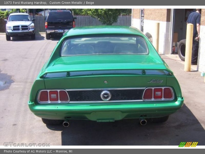 Custom Green Metallic / Beige 1973 Ford Mustang Hardtop