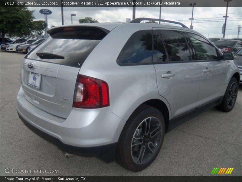 Ingot Silver Metallic / SEL Appearance Charcoal Black/Gray Alcantara 2013 Ford Edge SEL EcoBoost