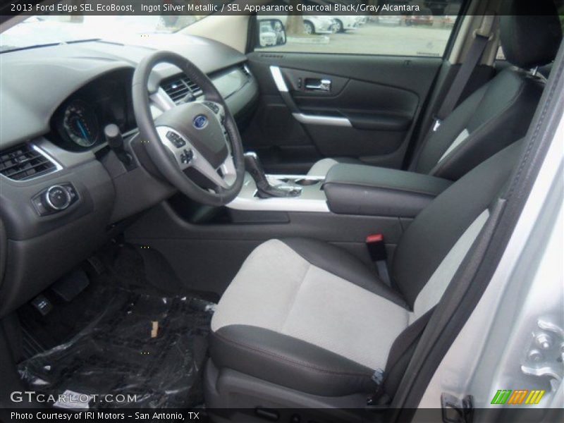 Ingot Silver Metallic / SEL Appearance Charcoal Black/Gray Alcantara 2013 Ford Edge SEL EcoBoost