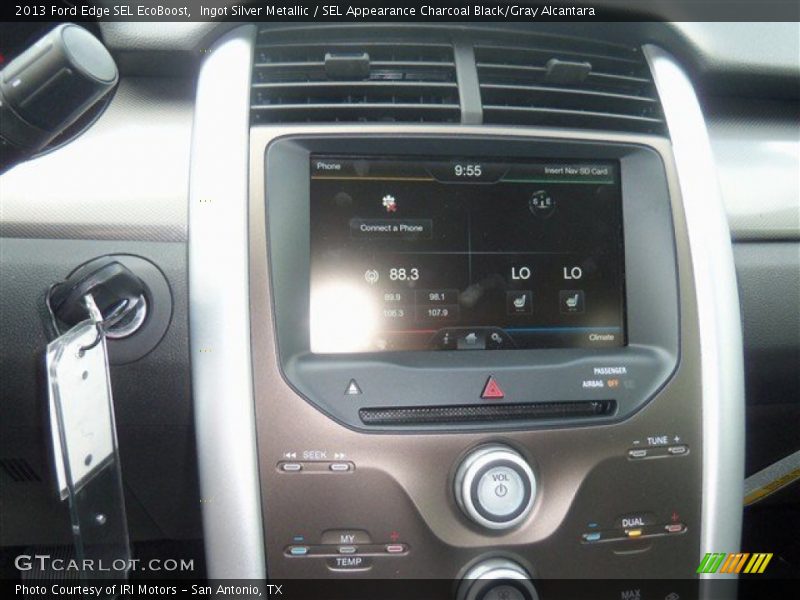 Ingot Silver Metallic / SEL Appearance Charcoal Black/Gray Alcantara 2013 Ford Edge SEL EcoBoost