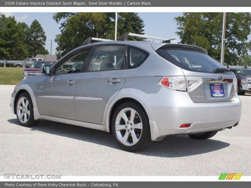 Steel Silver Metallic / Carbon Black 2008 Subaru Impreza Outback Sport Wagon
