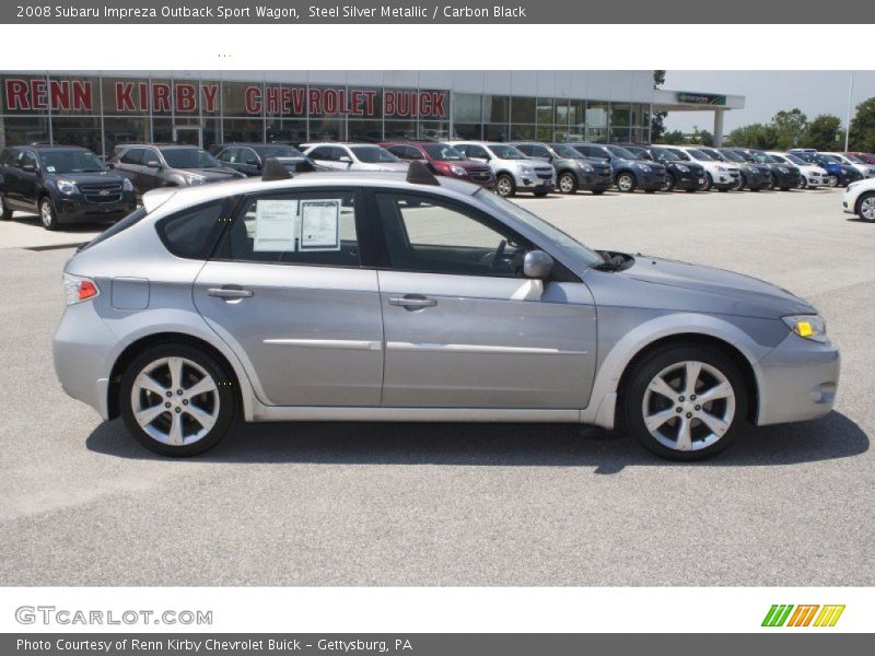 Steel Silver Metallic / Carbon Black 2008 Subaru Impreza Outback Sport Wagon