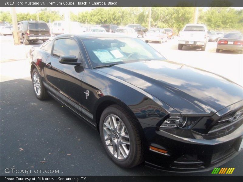 Black / Charcoal Black 2013 Ford Mustang V6 Premium Coupe