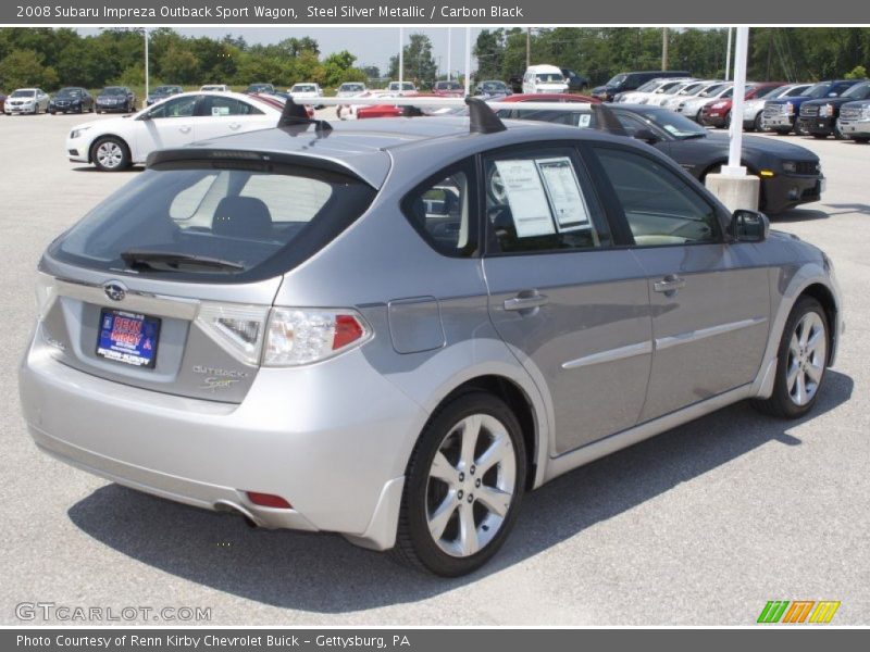 Steel Silver Metallic / Carbon Black 2008 Subaru Impreza Outback Sport Wagon