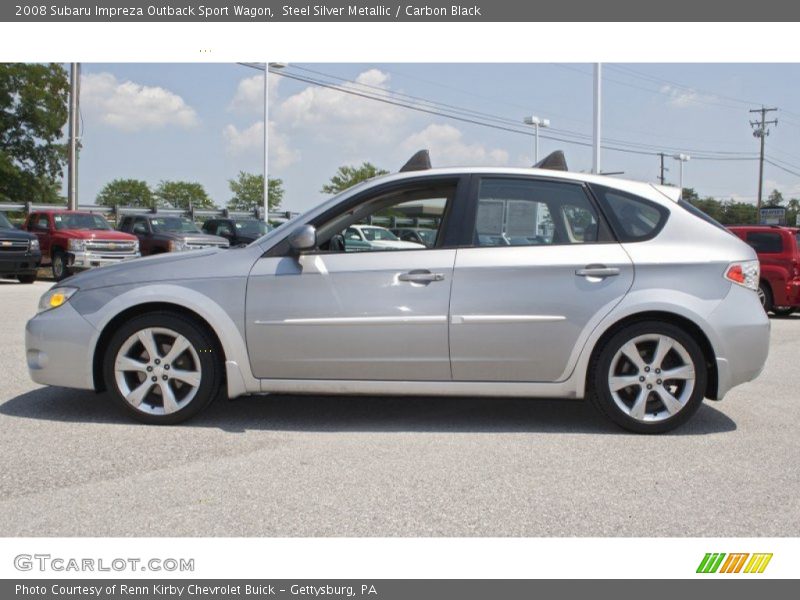 Steel Silver Metallic / Carbon Black 2008 Subaru Impreza Outback Sport Wagon