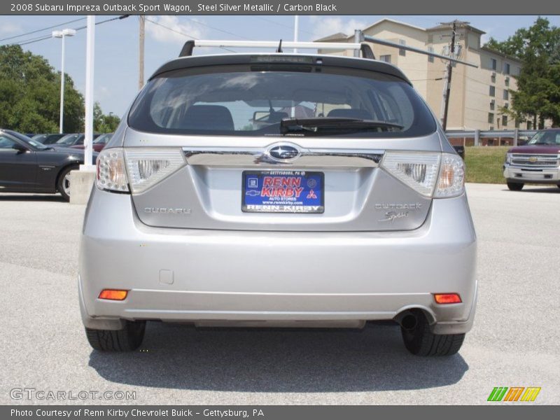 Steel Silver Metallic / Carbon Black 2008 Subaru Impreza Outback Sport Wagon