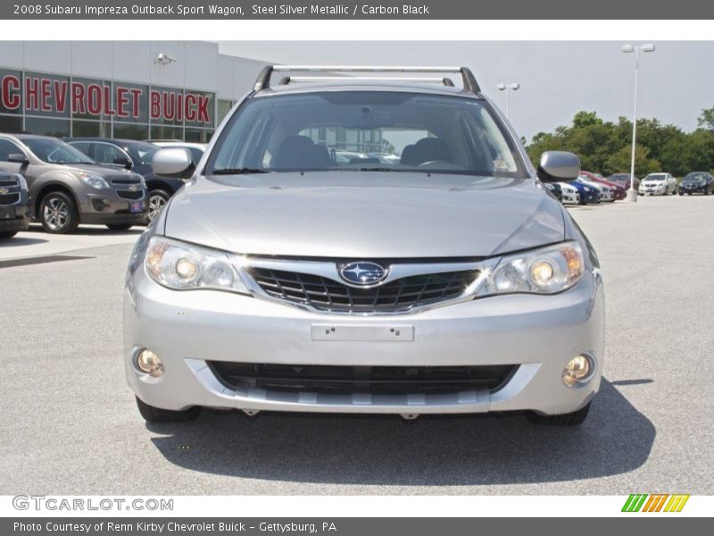 Steel Silver Metallic / Carbon Black 2008 Subaru Impreza Outback Sport Wagon