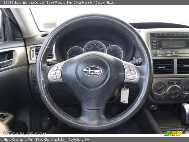 Steel Silver Metallic / Carbon Black 2008 Subaru Impreza Outback Sport Wagon