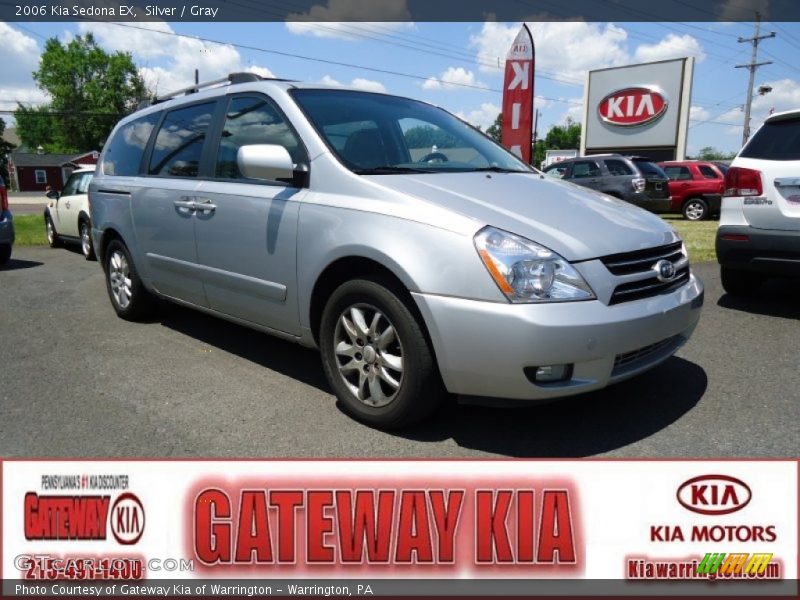 Silver / Gray 2006 Kia Sedona EX