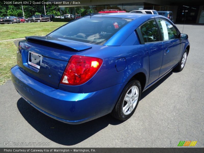 Laser Blue / Black 2006 Saturn ION 2 Quad Coupe