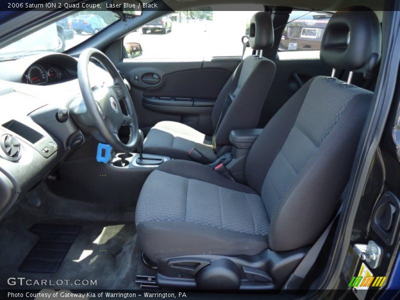 Laser Blue / Black 2006 Saturn ION 2 Quad Coupe