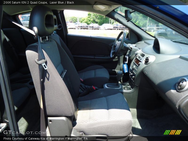Laser Blue / Black 2006 Saturn ION 2 Quad Coupe
