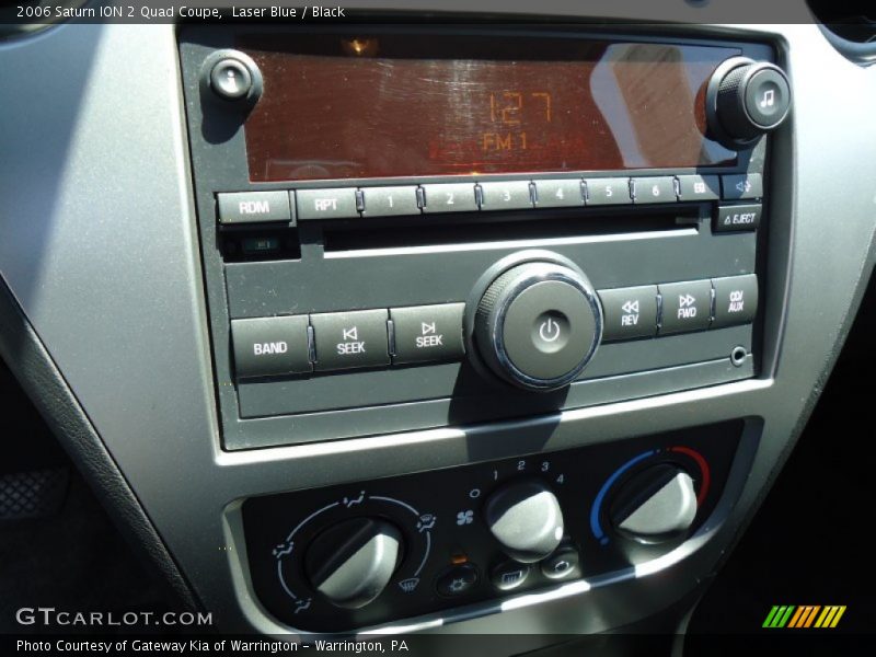 Laser Blue / Black 2006 Saturn ION 2 Quad Coupe