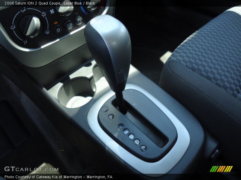 Laser Blue / Black 2006 Saturn ION 2 Quad Coupe