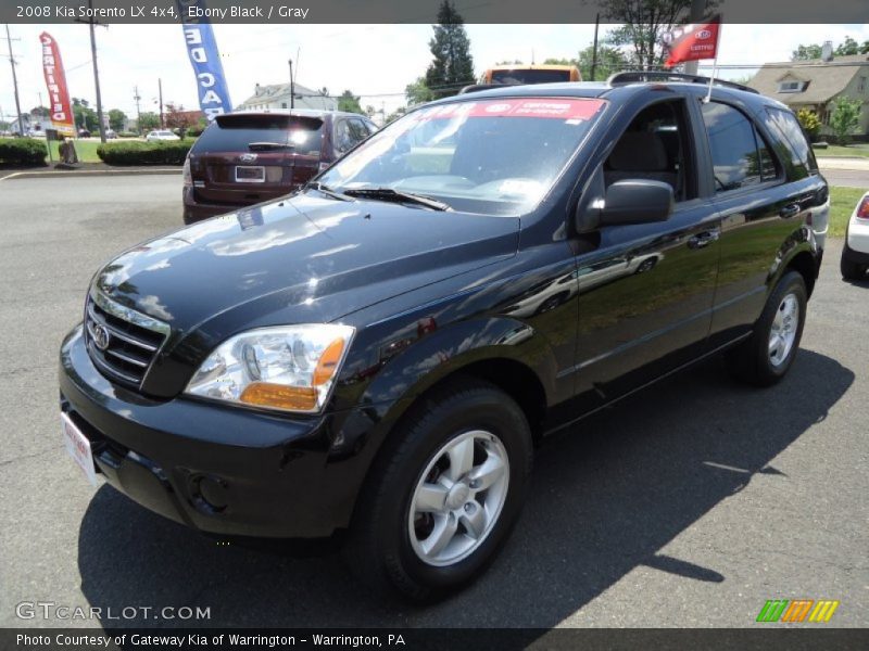 Ebony Black / Gray 2008 Kia Sorento LX 4x4