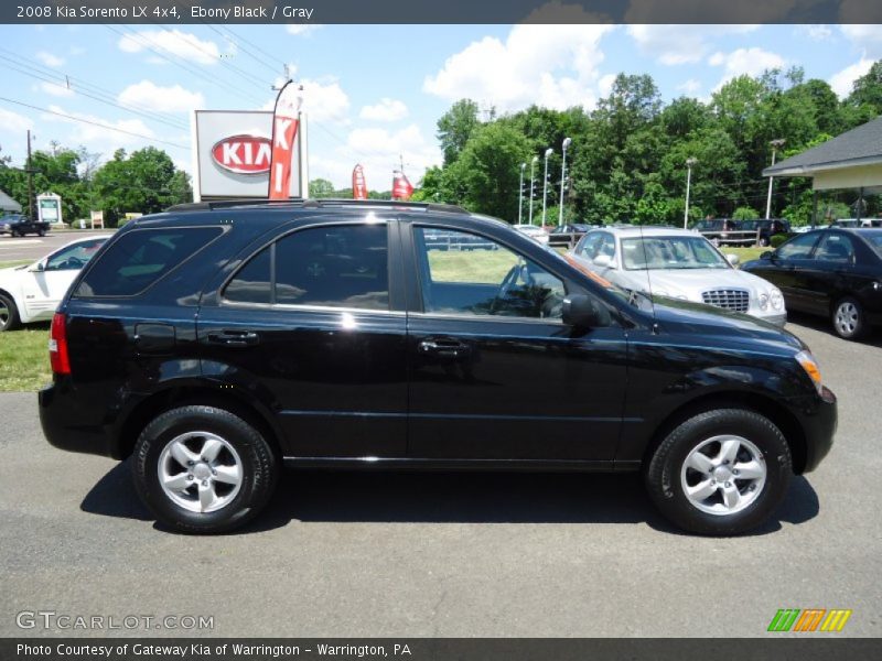 Ebony Black / Gray 2008 Kia Sorento LX 4x4