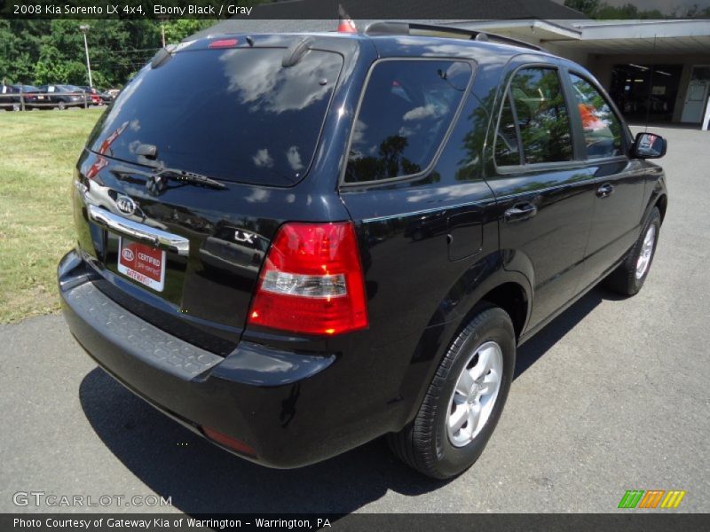 Ebony Black / Gray 2008 Kia Sorento LX 4x4