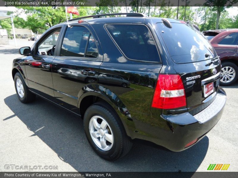 Ebony Black / Gray 2008 Kia Sorento LX 4x4