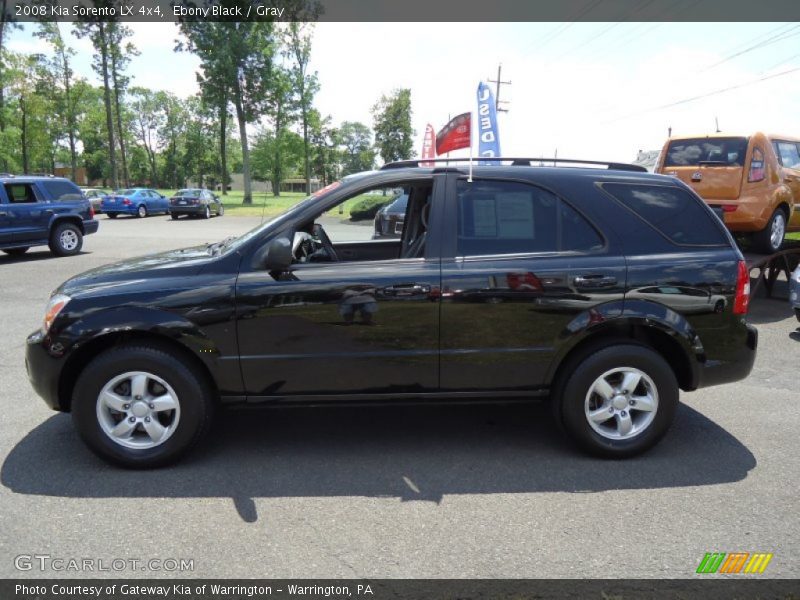 Ebony Black / Gray 2008 Kia Sorento LX 4x4
