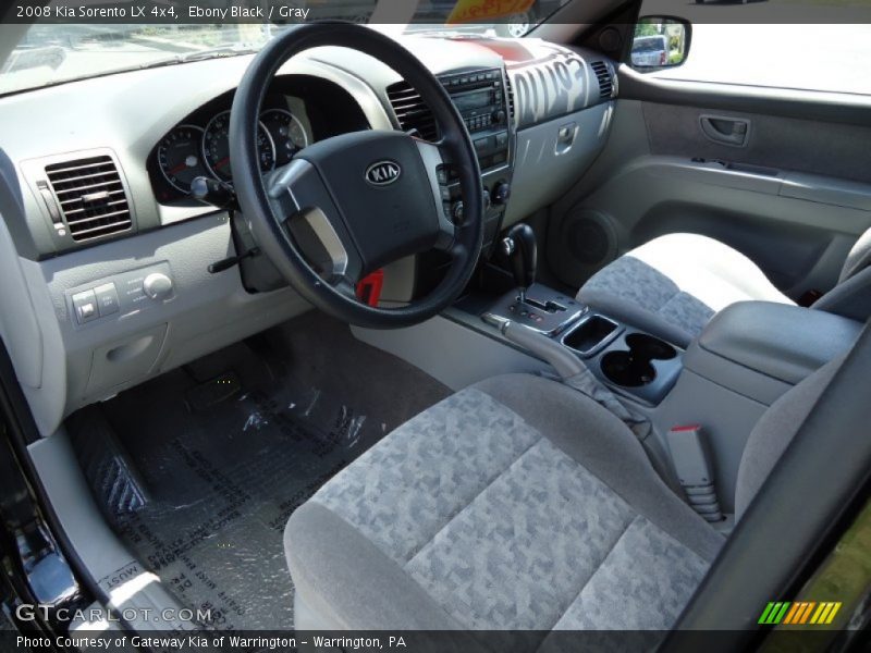 Ebony Black / Gray 2008 Kia Sorento LX 4x4