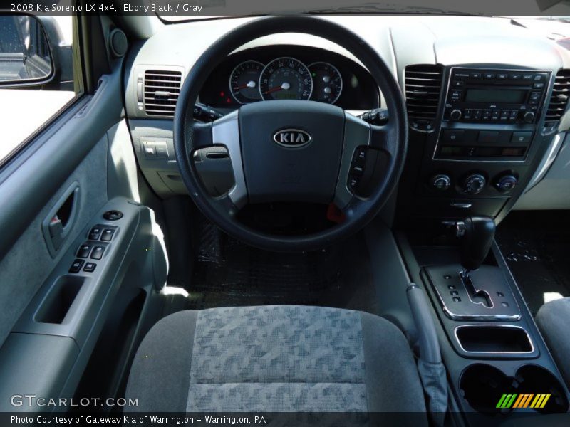 Ebony Black / Gray 2008 Kia Sorento LX 4x4