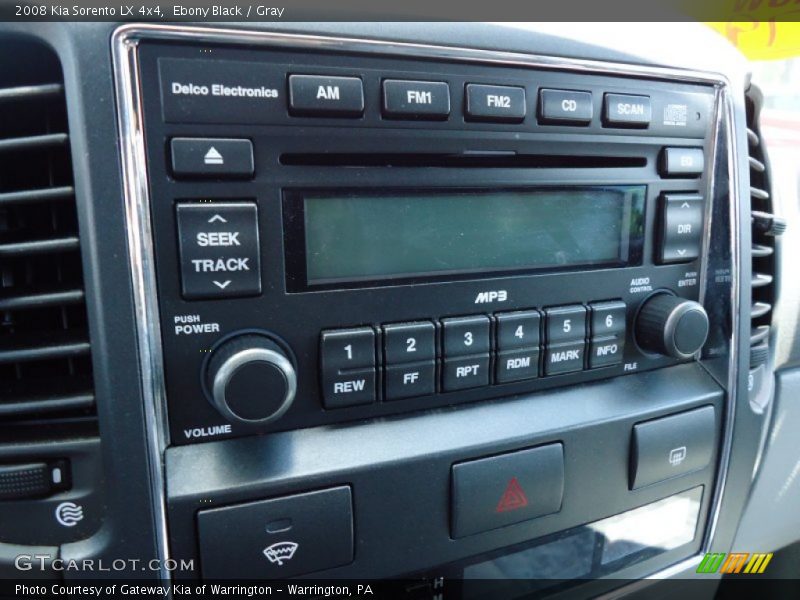 Ebony Black / Gray 2008 Kia Sorento LX 4x4