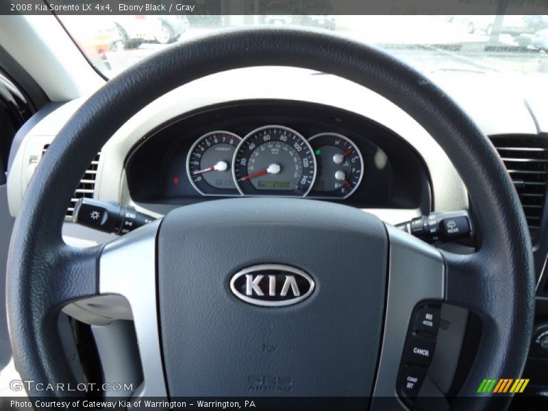 Ebony Black / Gray 2008 Kia Sorento LX 4x4