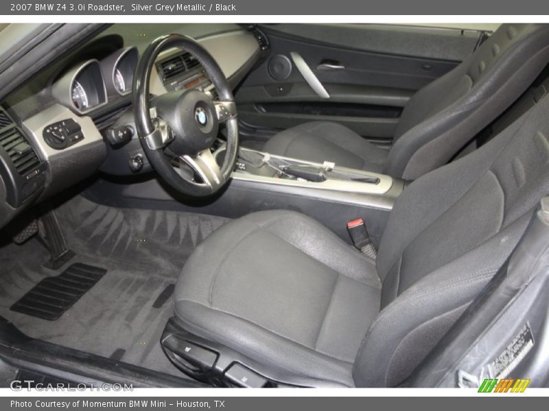 Silver Grey Metallic / Black 2007 BMW Z4 3.0i Roadster