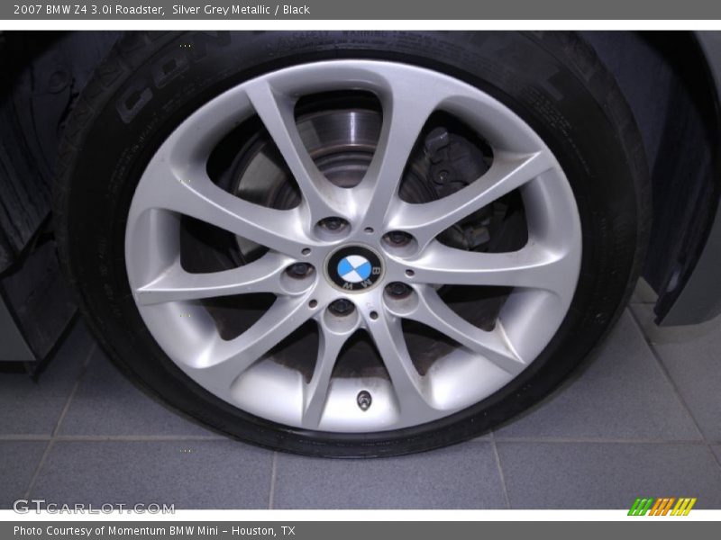 Silver Grey Metallic / Black 2007 BMW Z4 3.0i Roadster