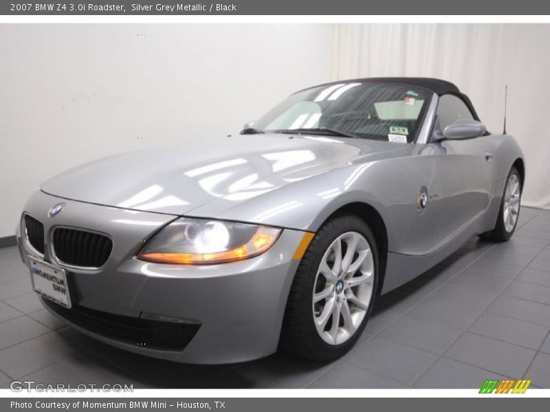 Silver Grey Metallic / Black 2007 BMW Z4 3.0i Roadster