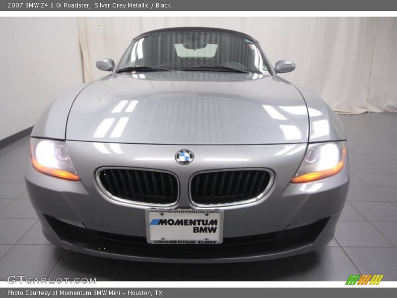 Silver Grey Metallic / Black 2007 BMW Z4 3.0i Roadster